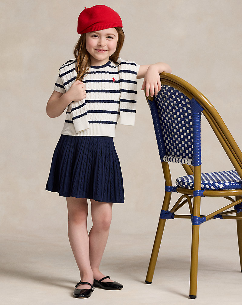 Striped Cotton Jumper &amp; Skirt Set GIRLS 1.5–6.5 YEARS 1
