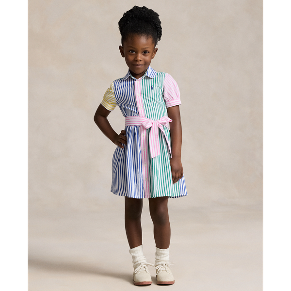 Striped Cotton Fun Shirtdress Girls 2-6x 1