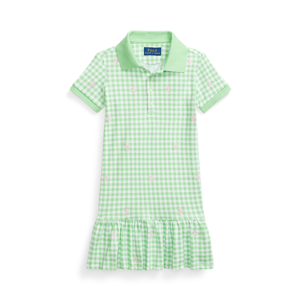 Gingham Polo Pony Mesh Polo Dress GIRLS 1.5–6.5 YEARS 1