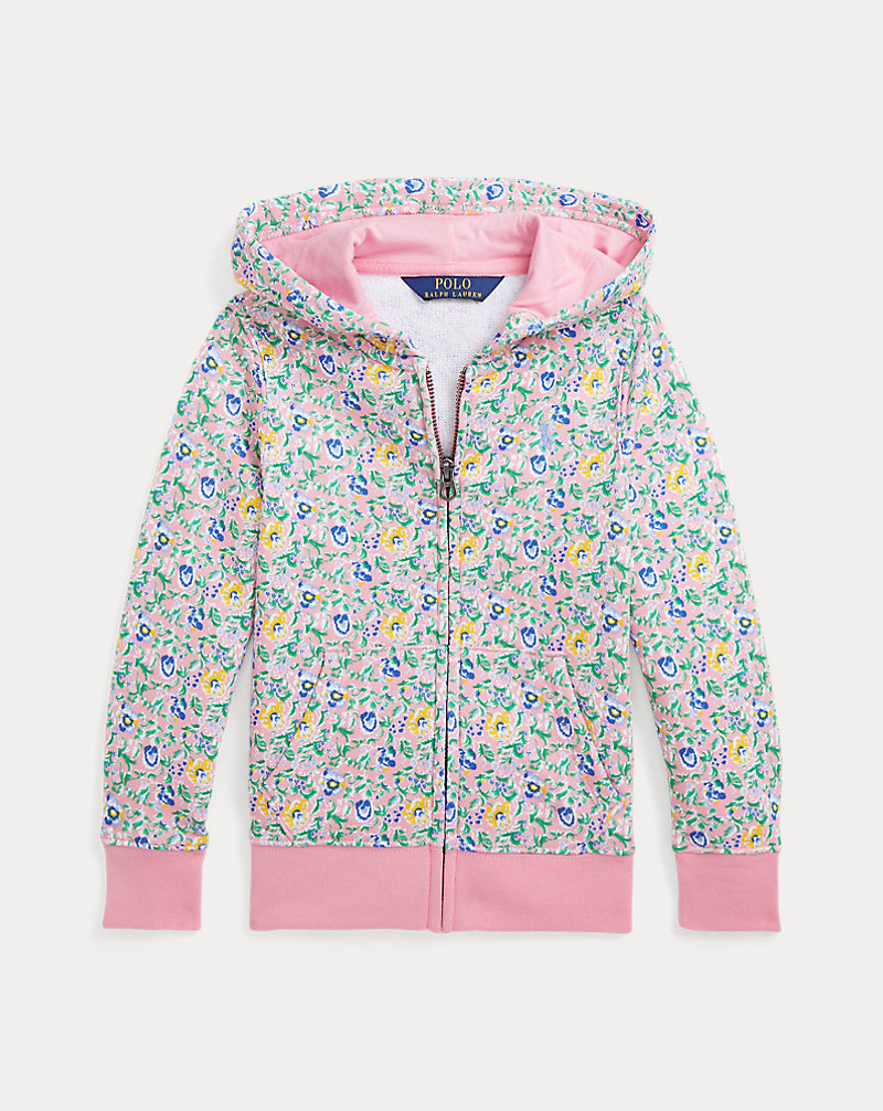 Floral French Terry Full-Zip Hoodie Girls 2-6x 1