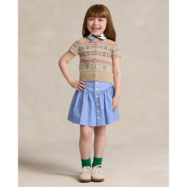 Striped Cotton Poplin Skirt GIRLS 1.5–6.5 YEARS 1