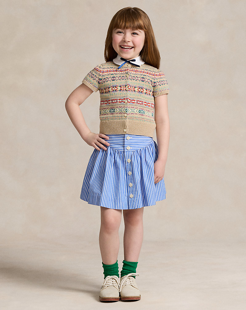 Striped Cotton Poplin Skirt GIRLS 1.5–6.5 YEARS 1