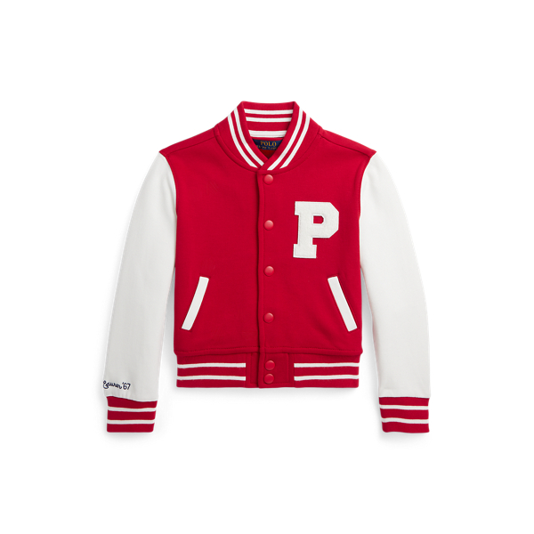 Logo Double-Knit Baseball Jacket