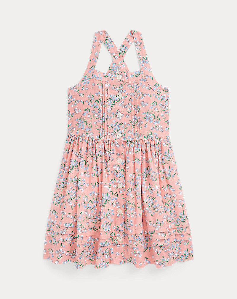 Floral Linen-Cotton Dress Girls 2-6x 1