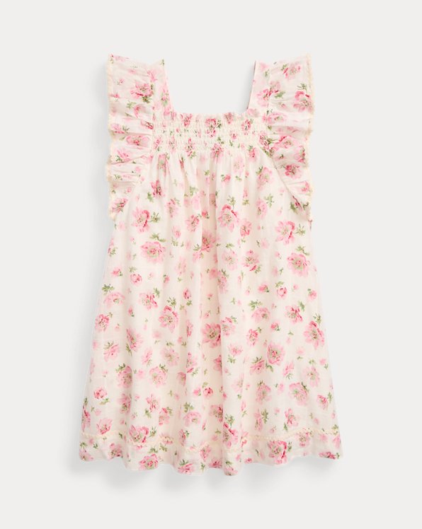 Floral Smocked Cotton Dress