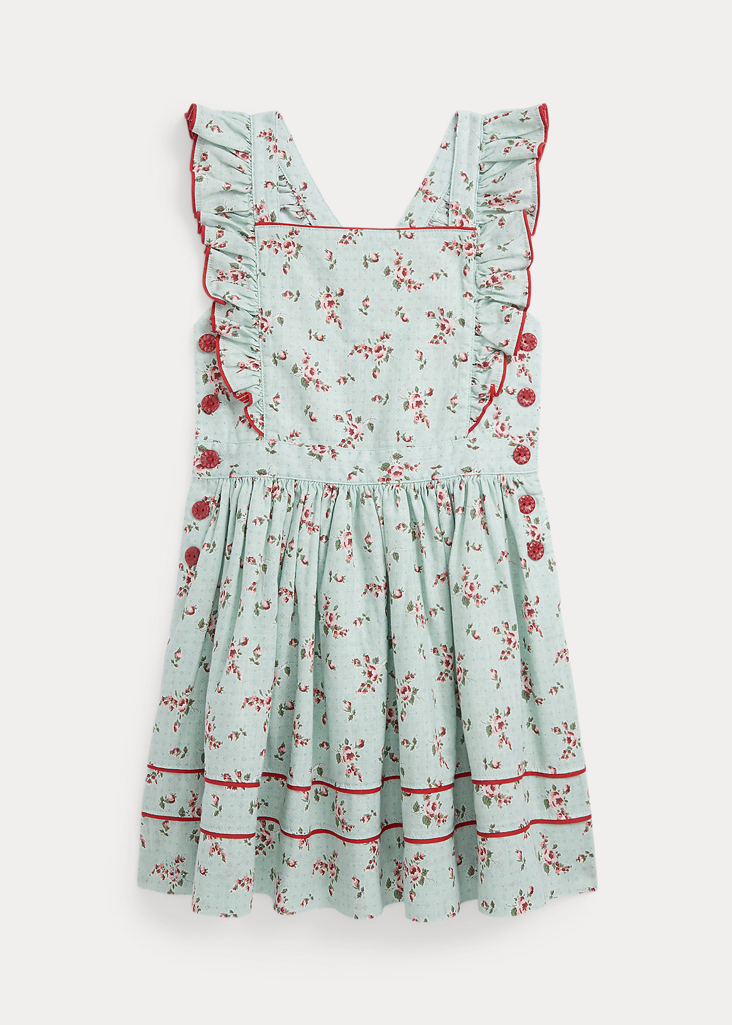 Floral Linen-Cotton Dress