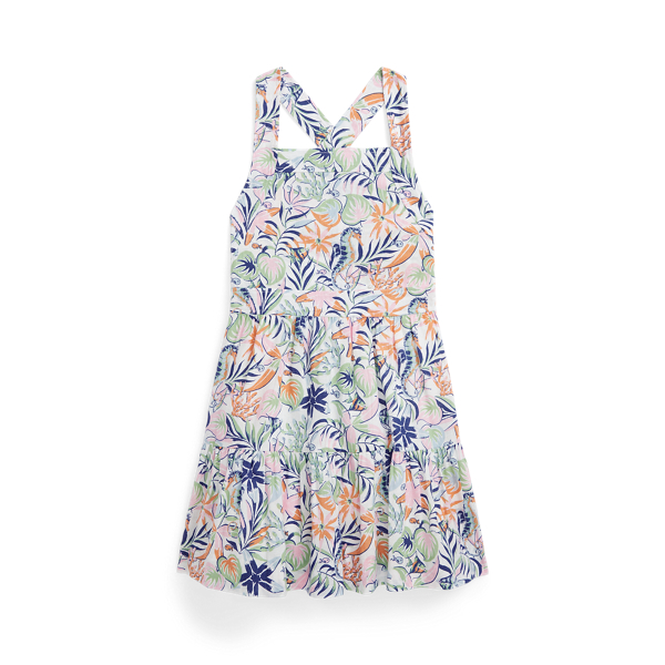 Tropical-Print Linen-Cotton Dress GIRLS 1.5–6.5 YEARS 1