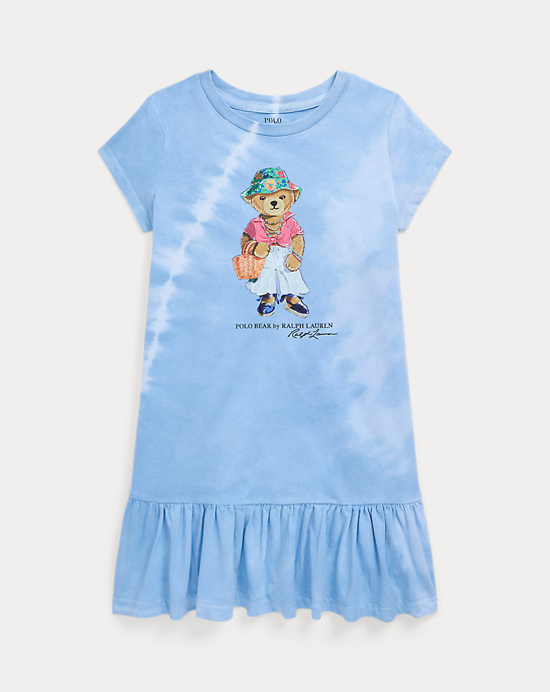 Tie-Dye Polo Bear Cotton Tee Dress GIRLS 1.5–6.5 YEARS 1