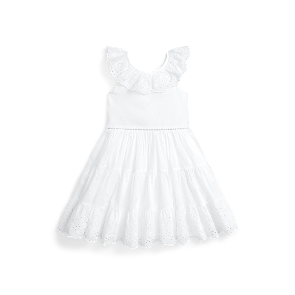 Eyelet-Embroidered Cotton Voile Dress GIRLS 1.5–6.5 YEARS 1