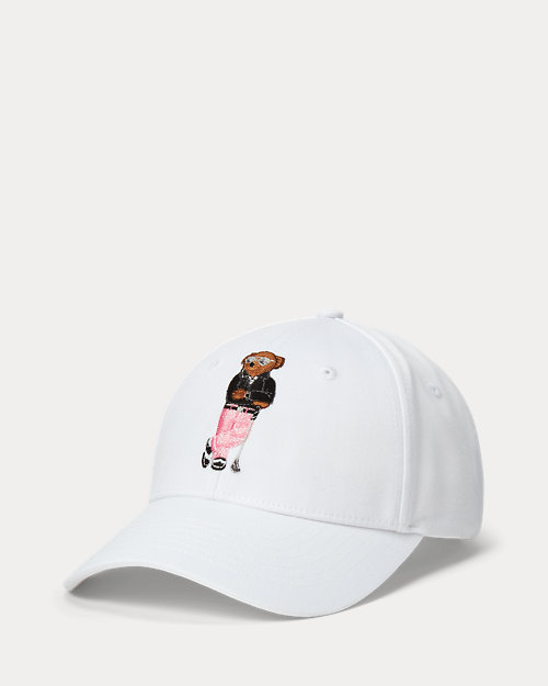 Embroidered Polo Bear Twill Cap