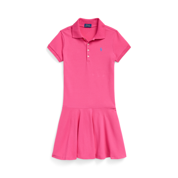 Stretch Mesh Polo Dress GIRLS 7–14 YEARS 1