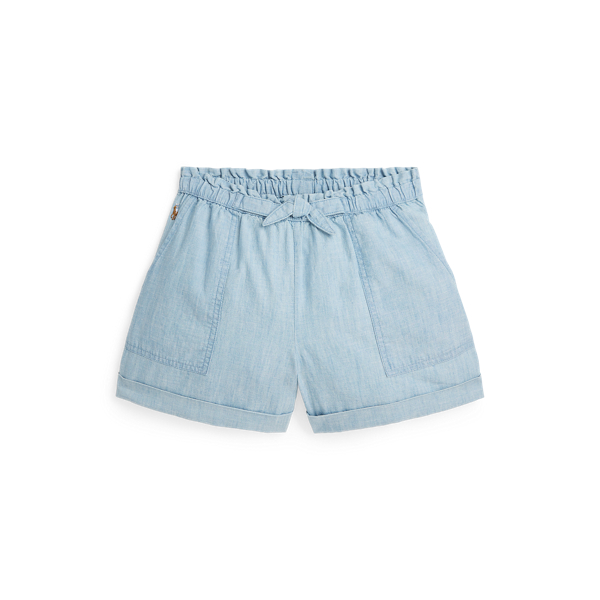 Short en chambray de coton