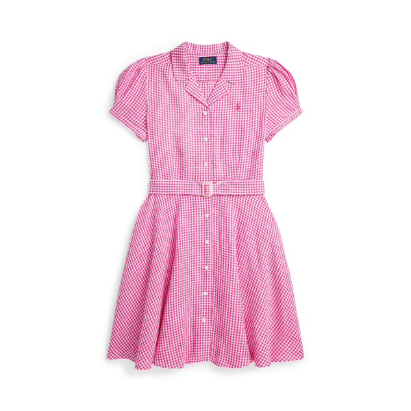 Belted Gingham Linen Dress GIRLS 7–14 YEARS 1