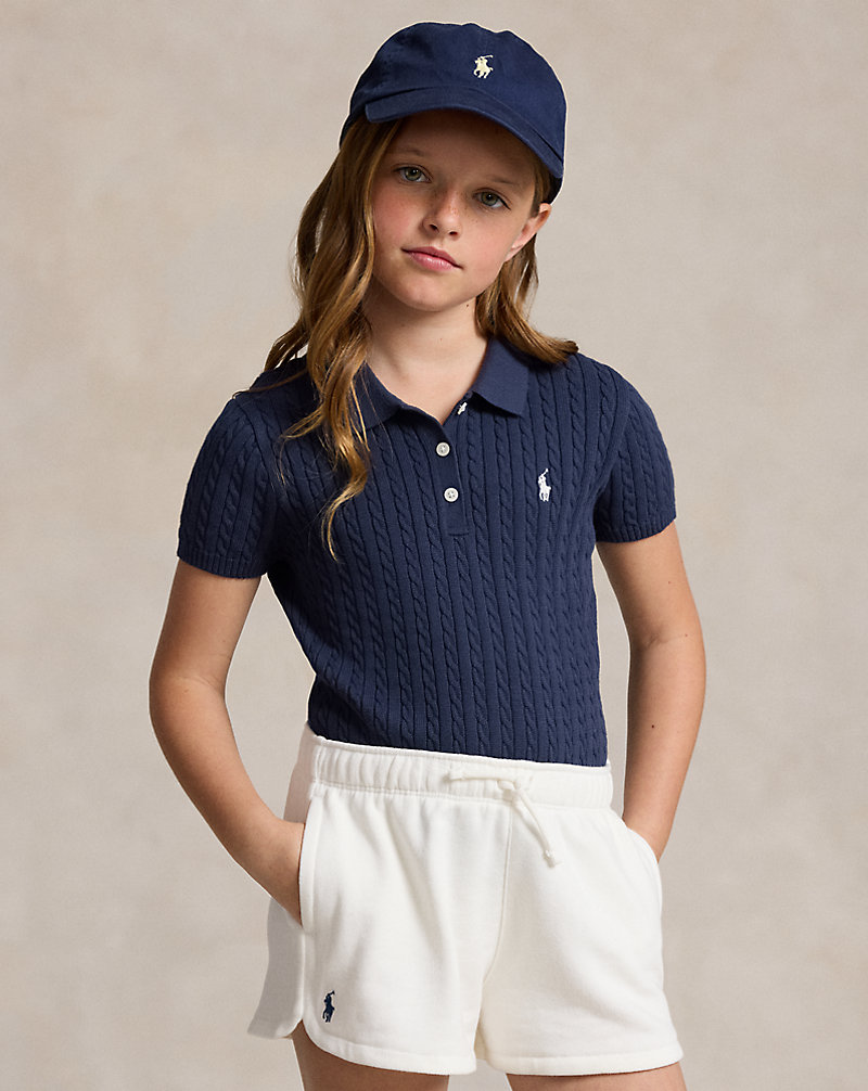 Mini-Cable Cotton Polo Jumper GIRLS 7–14 YEARS 1