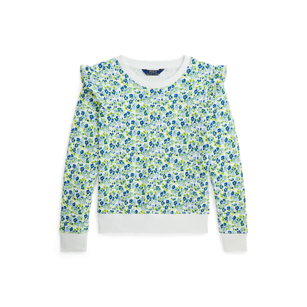 Floral Ruffled French Terry Sweatshirt GIRLS 7–14 YEARS 1