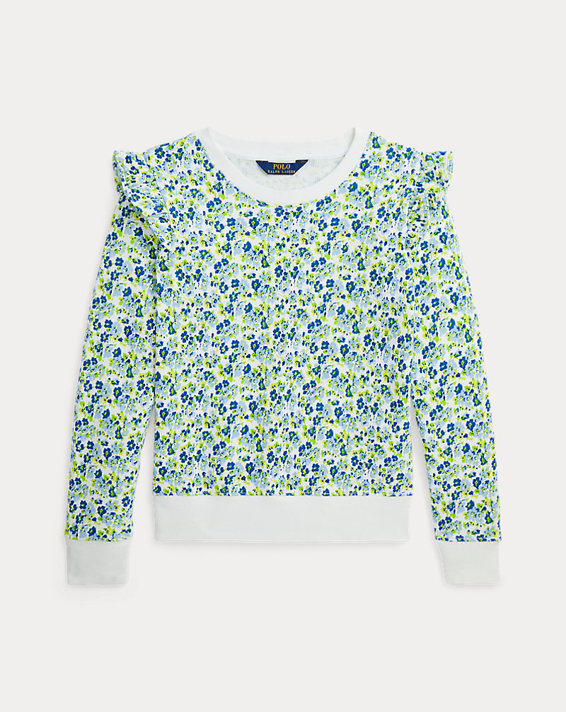 Floral Ruffled French Terry Sweatshirt GIRLS 7–14 YEARS 1