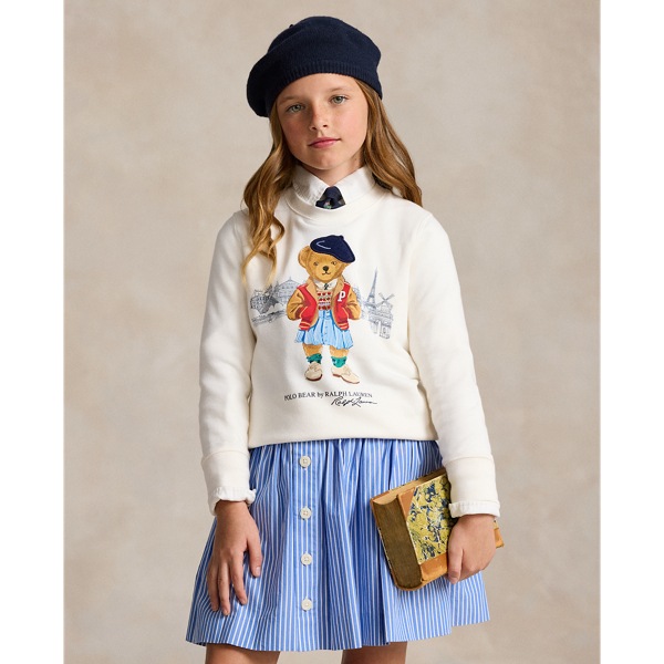 Badstof sweatshirt met Polo Bear Paris 