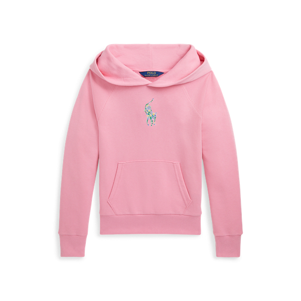 Floral Big Pony Terry Hoodie