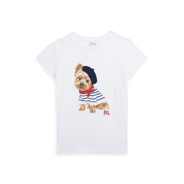 Dog-Print Cotton Jersey Tee