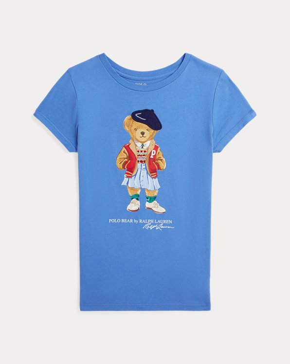 Katoenen jersey T-shirt met Polo Bear
