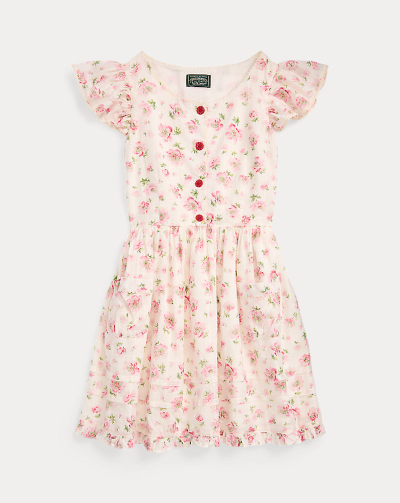 Floral Cotton Dobby Dress Girls 7-16 1