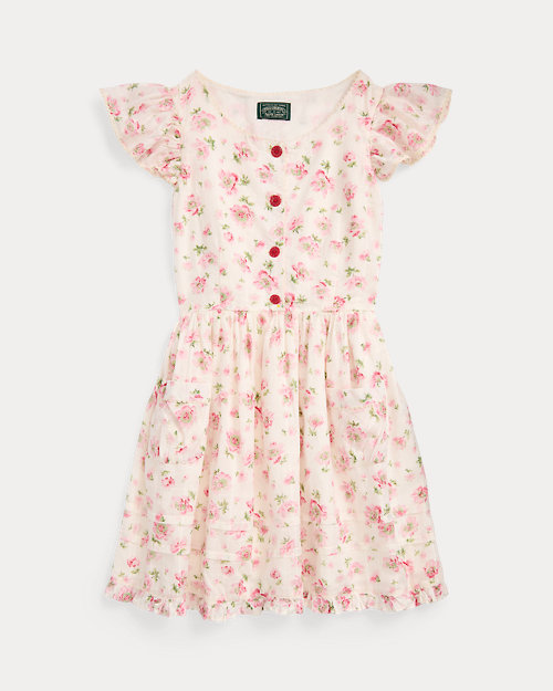 Floral Cotton Dobby Dress