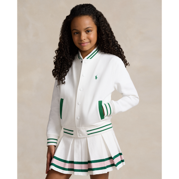 Crest Double-Knit Baseball Jacket GIRLS 7–14 YEARS 1