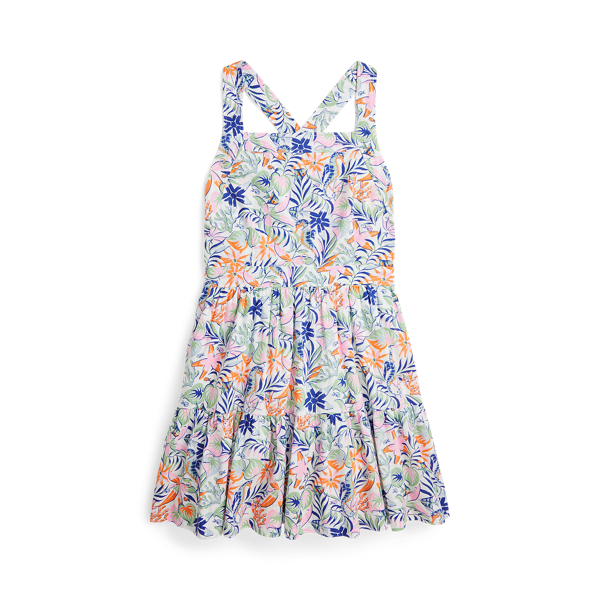 Tropical-Print Linen-Cotton Dress GIRLS 7–14 YEARS 1