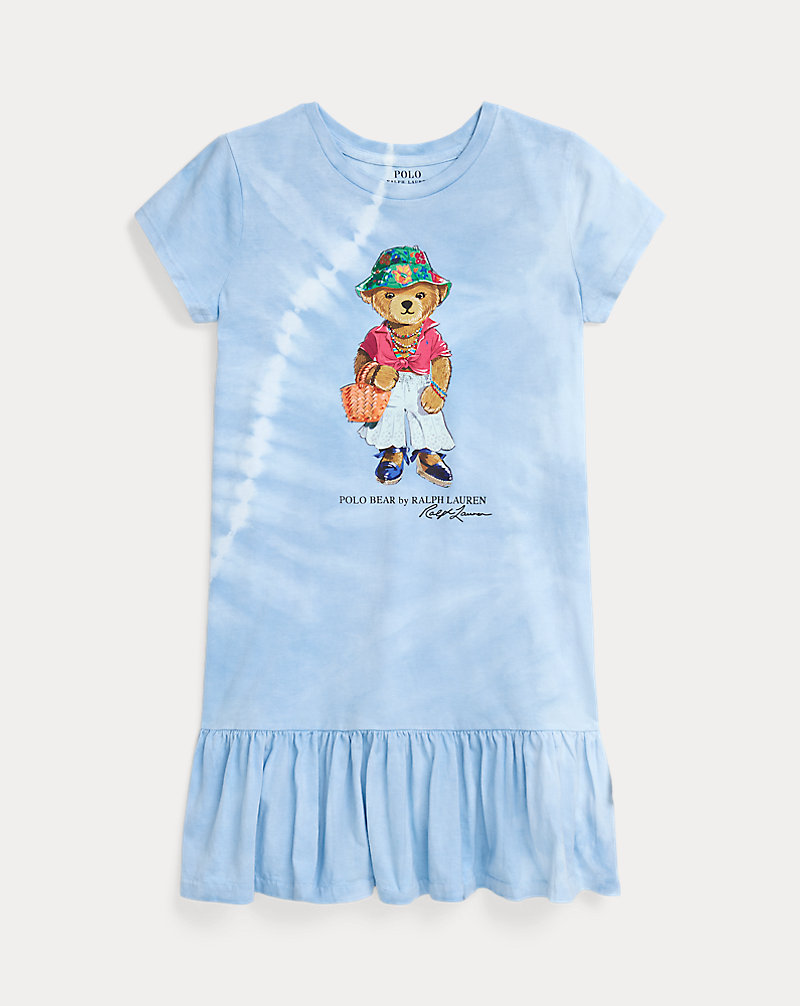 Tie-Dye Polo Bear Cotton Tee Dress GIRLS 7–14 YEARS 1