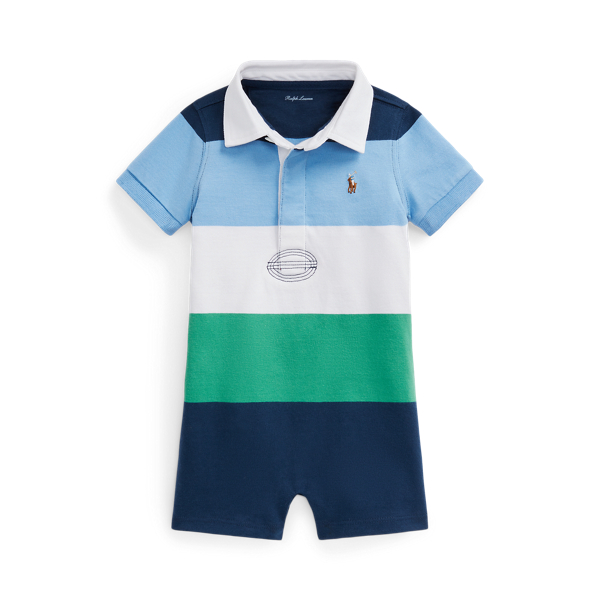 Striped Cotton Jersey Rugby Shortall