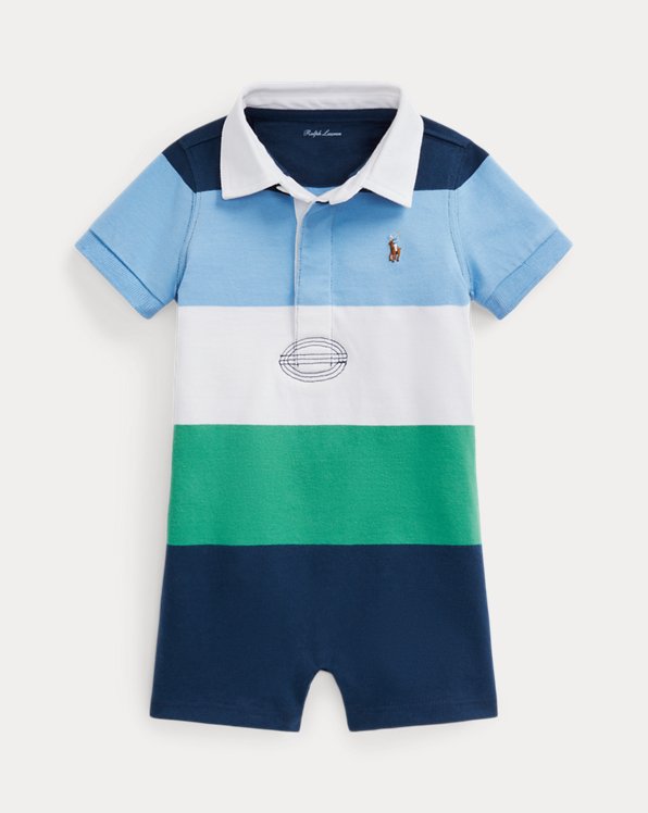 Striped Cotton Jersey Rugby Shortall