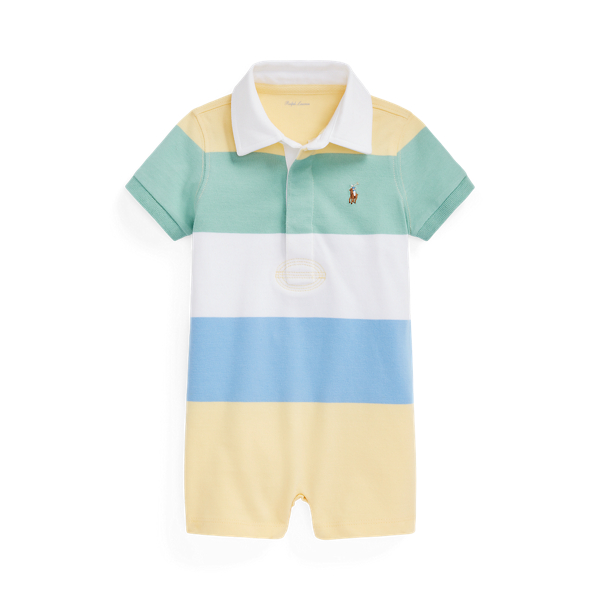 Gestreepte katoenen jersey rugbyshortall