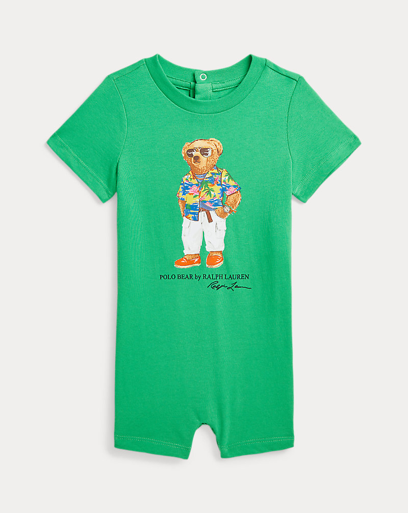 Polo Bear Cotton Jersey Shortall Baby Boy 1