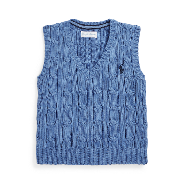 Cable-Knit Cotton Jumper Vest