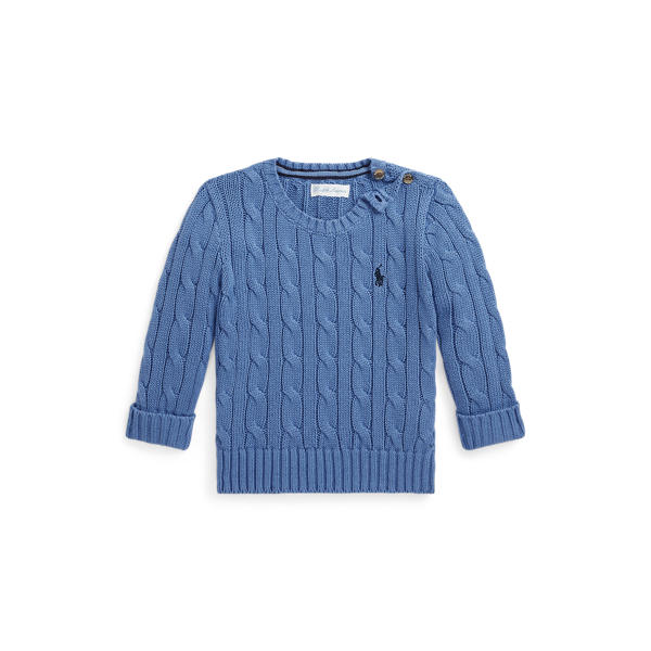 Cable-Knit Cotton Jumper Baby Boy 1