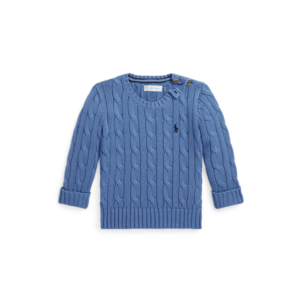 Cable-Knit Cotton Sweater