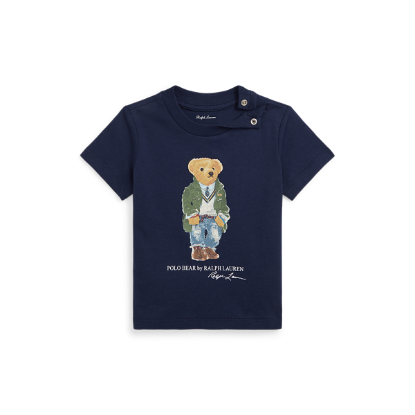 Camiseta en punto de algodón Polo Bear
