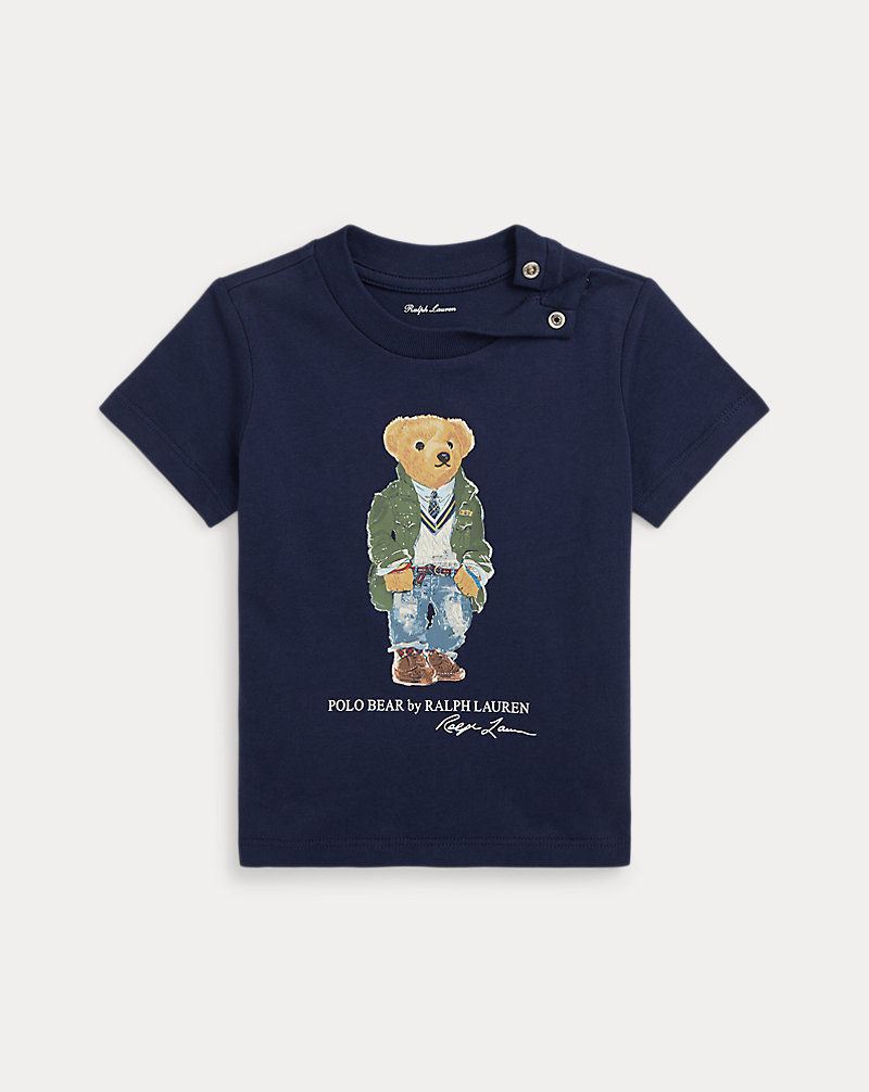 T-shirt de malha com Polo Bear Bebé (menino) 1