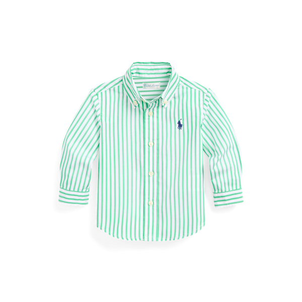 Striped Cotton Poplin Shirt Baby Boy 1