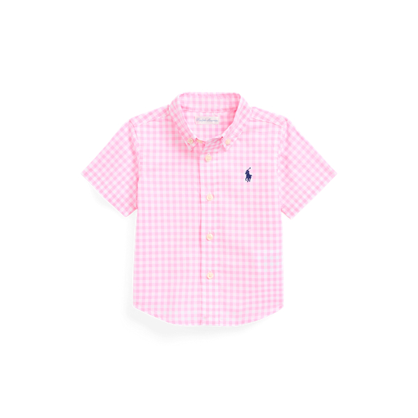 Gingham Cotton Short-Sleeve Shirt