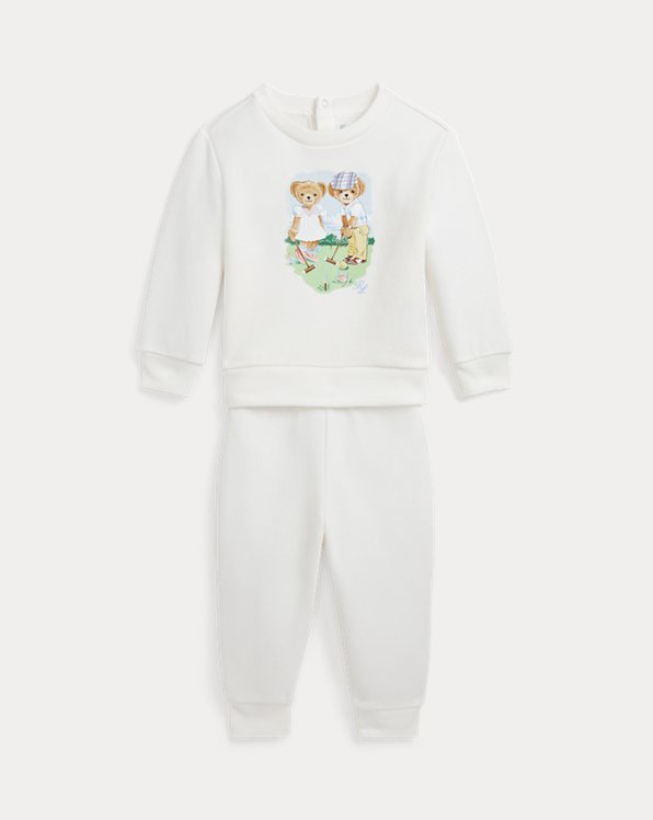 Polo Bear Fleece Sweatshirt & Pant Set