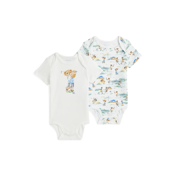 Polo Bear Cotton Bodysuit 2-Pack