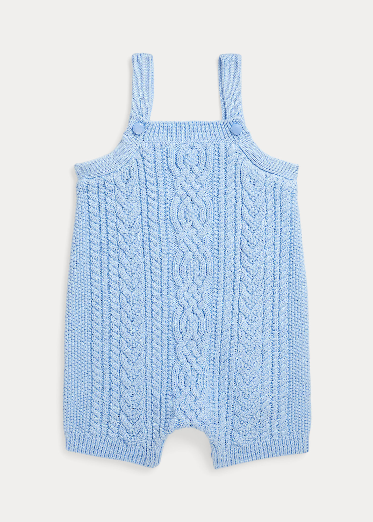 Cable-Knit Cotton Shortall