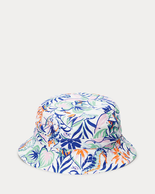 Reversible Golf-Print Bucket Hat