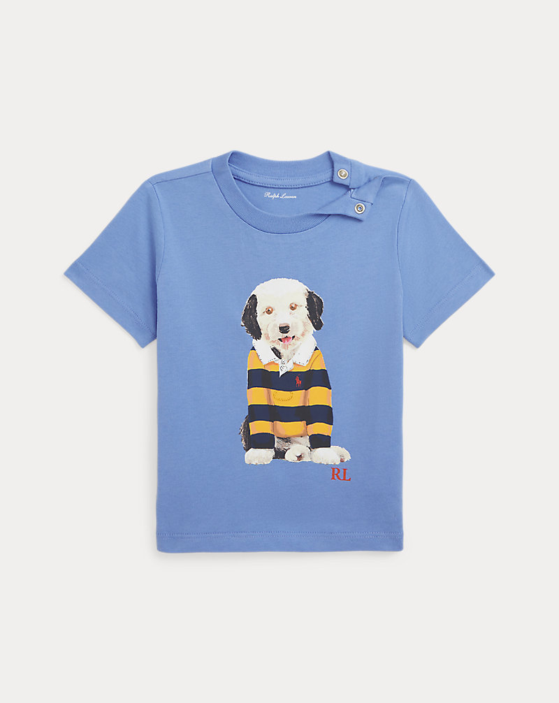 Dog-Print Cotton Jersey Tee Baby Boy 1