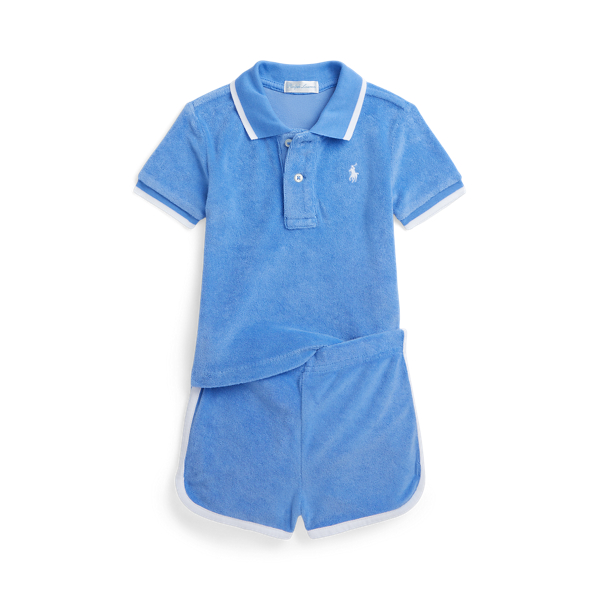 Terry Polo Shirt & Short Set