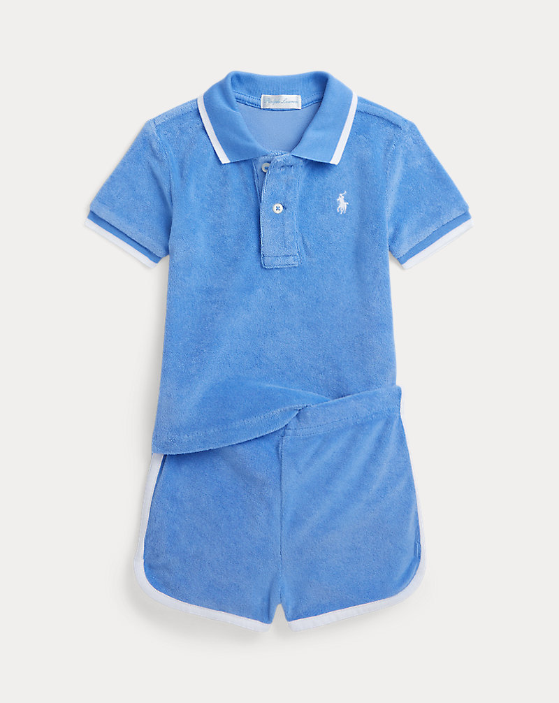 Terry Polo Shirt &amp; Short Set Baby Boy 1