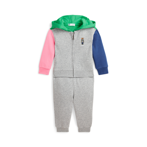 Fleece hoodie en broek met Polo Bear Babyjongen 1