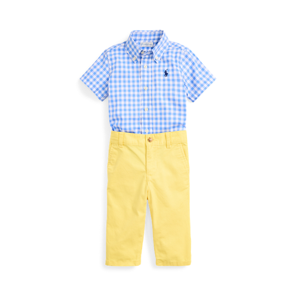 Cotton Shirt &amp; Flex Abrasion Trouser Set