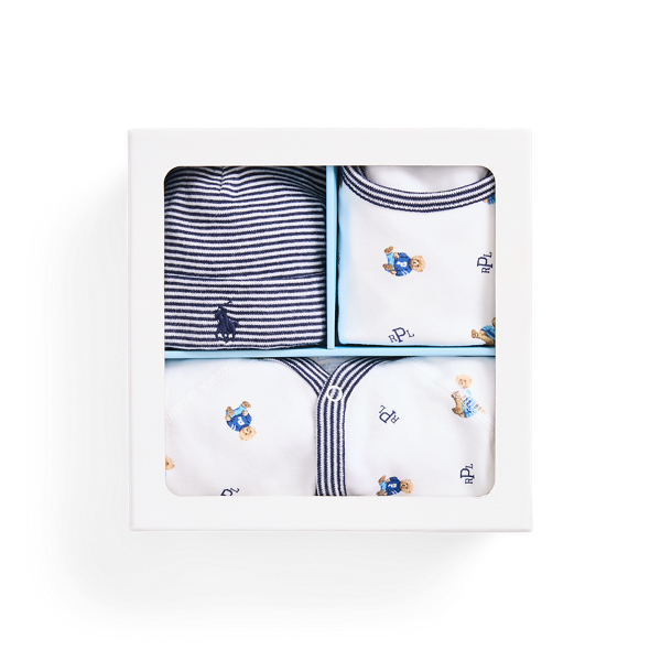 Polo Bear Cotton Three-Piece Gift Set